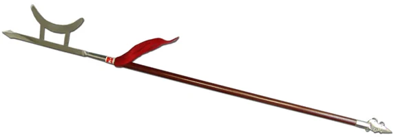 Chinese ji halberd combining spear point and hooking blade