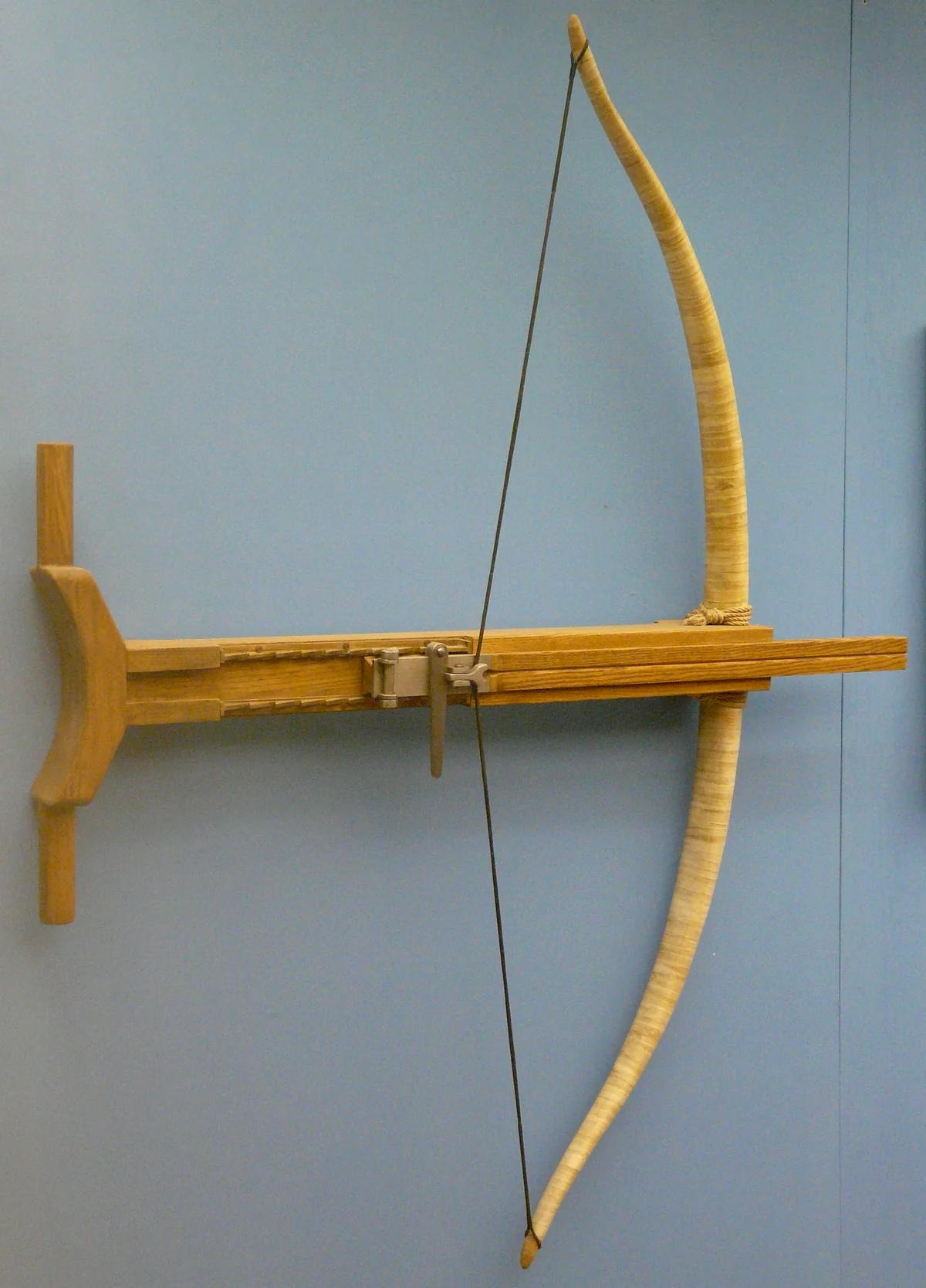 Modern reconstruction of a Greek gastraphetes