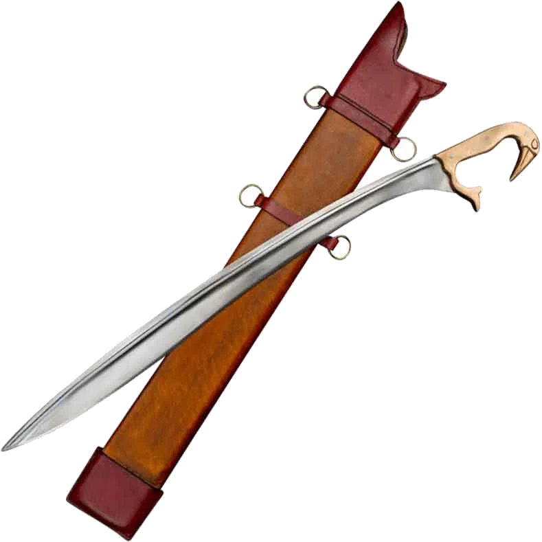 Reconstruction of a Greek kopis with bird-head pommel