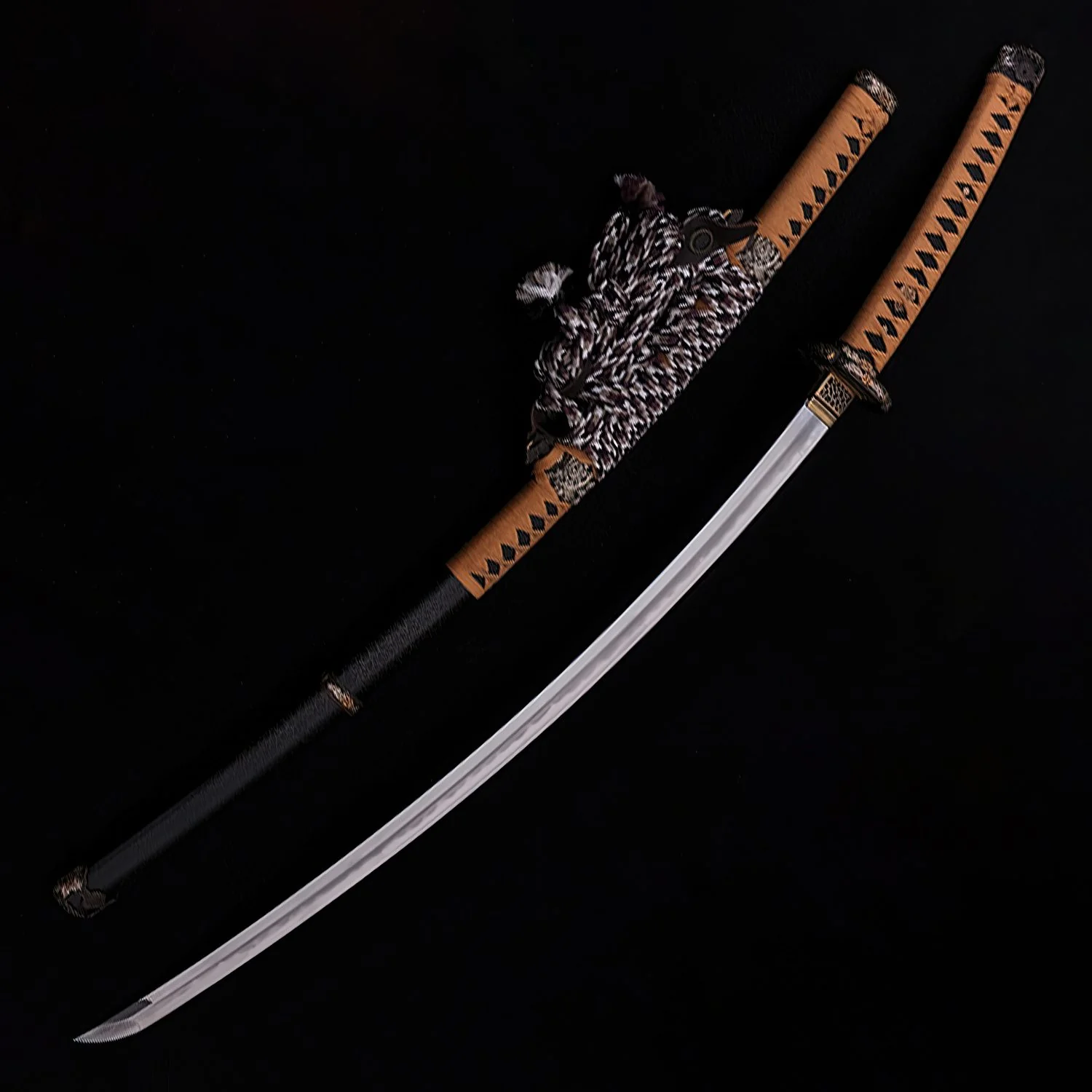 Japanese tachi blade with traditional mountings