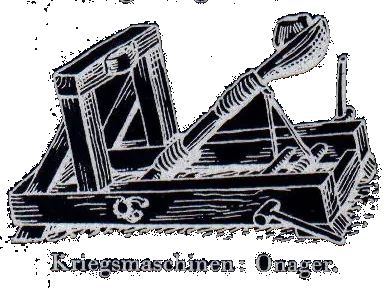 19th-century engraving of a Roman onager